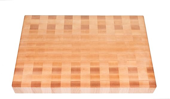 Maple End Grain Cutting Board, Handmade in USA, Premium Butcher Block, Medium 10x15 (Gift-Ready, Sustainable)