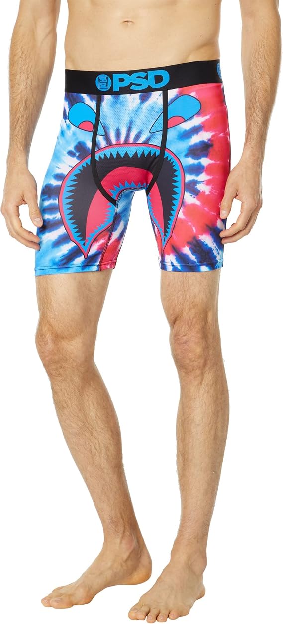 PSD Men's Warface Spiral Dye Boxer Briefs, Multi, XXL