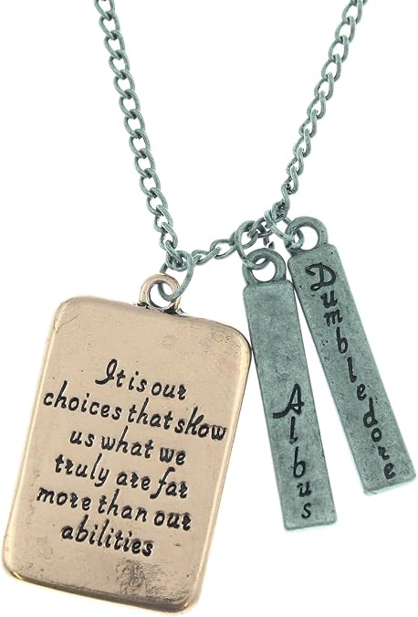 Harry Potter Albus Dumbledore Quote Necklace