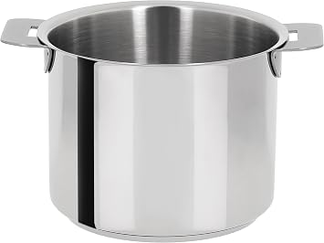 Cristel CHG14Q Milk Pot with Measurement Markings, Silver, 1.5 quart