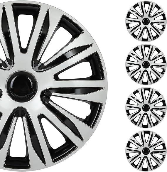 SCITOO Premium 16 Inch Hubcaps Set of 4 Wheel Rim Cover OEM Style Easy Snap On Car Truck SUV Hub Cap Replacement for Dodgefor Honda,for Mazda,for Kia,for Ford,for Mitsubishi,for Hyundai,etc.