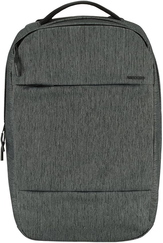 Incase Compact City Backpack 18L Everyday Travel Tech Backpack and Laptop Bag for Work or School Three Pockets, 16 Padded Laptop Sleeve, Quick Access Pocket Heather Black