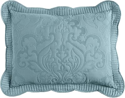 BrylaneHome Amelia Sham - King, Seaglass