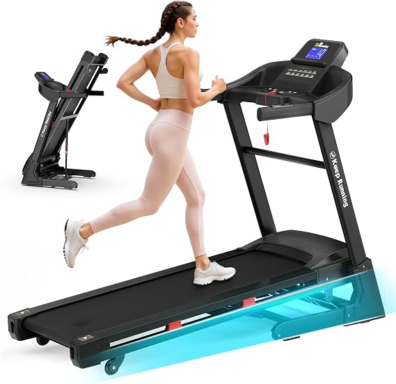 Auto Incline Treadmill for Home - 15% Heavy Duty Treadmill with 400 lbs Capacity for Home- Foldable Running Machine, Wide Belt, 3.5HP, App, Heart Rate
