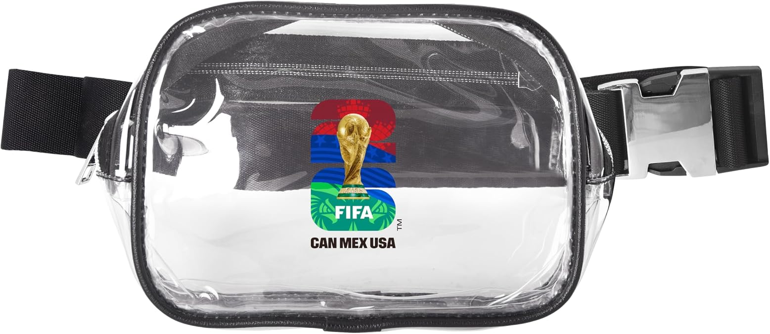 FIFA World Cup 2026 Clear Crossbody Bag FIFA World Cup Design, Stadium-Approved, Adjustable Strap, Fashionable & Great for Events & Games