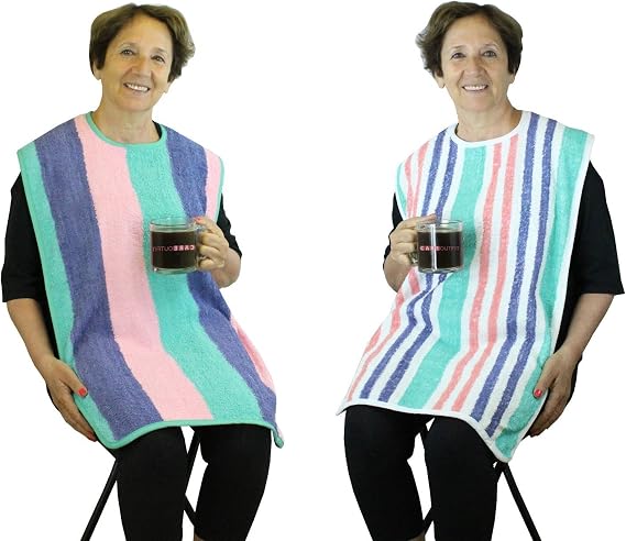 Adult Bibs - Extra Long Length - 6 Pack
