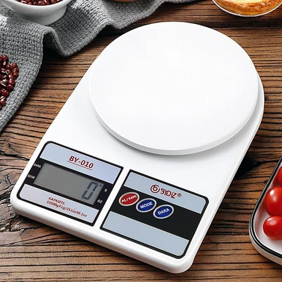 Bydiz Libra BY-010 Digital Kitchen Scale - Kitchen Scale - Tare Feature, LCD Screen, Automatic Closing Feature - 10 kg Capacity 1 Gr Precision Digital Kitchen Scale