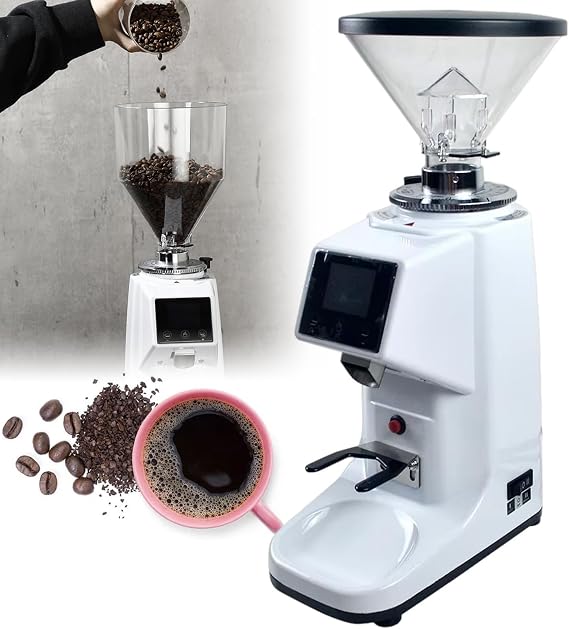 200 g/500 g Coffee Grinder Electric, Compact Automatic Grinder Coffee Bean Grinder with Flat Burr,19 Precise Grind Adjustable,Anti-static Burr Coffee Grinder for Espresso, Drip Coffee, French Press