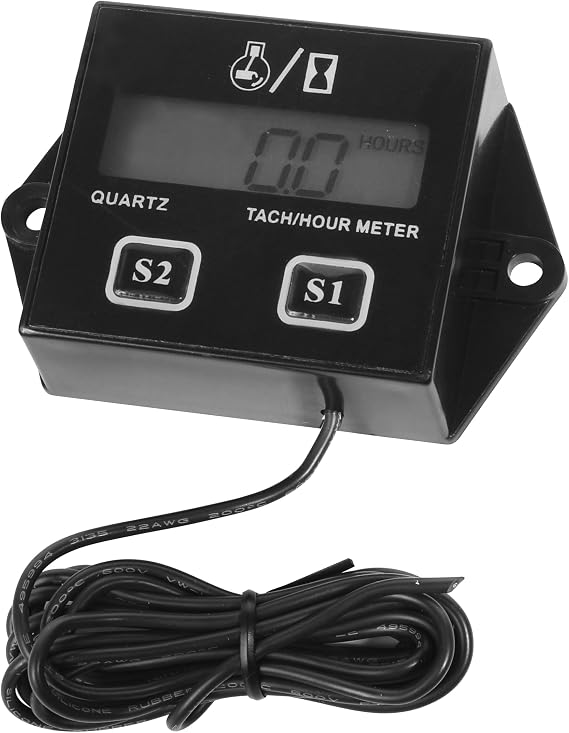 Small Engine Tachometer,Car Accessories Motorcycle Tachometer,Waterproof Tachometers Inductive Tacho Gauge,Used in Motorcycles,ATVs,Boats,Outboard Engines,Lawn Mowers,UTVs,Snowmobiles