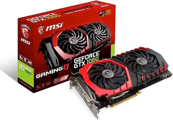msi Gaming GeForce GTX 1060 6GB GDDR5 DirectX 12 VR Ready (GeForce GTX 1060 Gaming X 6G)