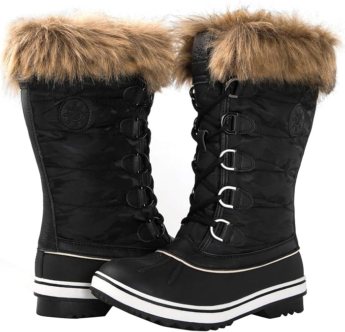GLOBALWIN Women's 1837 Winter Snow Boots