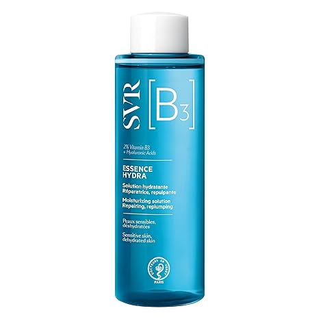 SVR [B3] Hydra Face Essence - Soothe, Smooth and Hydrate for 24hrs - 2% Niacinamide & Hyaluronic Acid Moisturizing & Hydrating Toner for Dehydrated Dry, Sensitive Skin. Fragrance Free, 5 fl.oz.