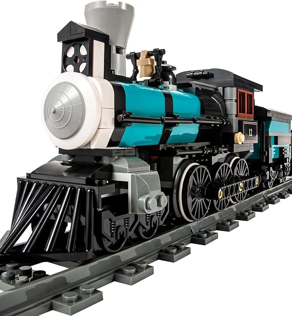 dOvOb TH10 Steam Train Building Kit with Train Track, Collectible Steam Locomotive Engineering Toys Set for Kids and Adult (560 PCS)