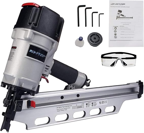 9021NS Framing Nailer 21 Degree 3-1/2" with Depth Adjustment Professional Air Nail Gun
