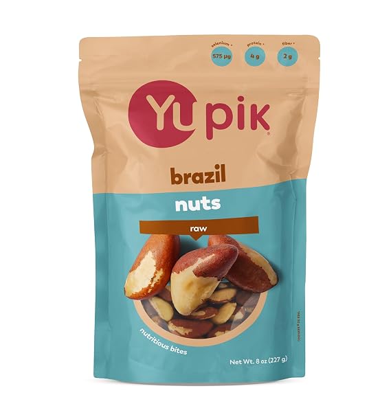 Yupik Raw Brazil Nuts, 8 Oz, Gluten-Free, Kosher, Shelled, Unsalted, Unroasted, Raw Nuts, Nutritious Healthy Snacks, Rich in Selenium