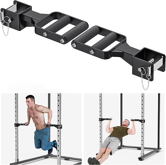 Kipika Belt Squat Lever Arm Attachment-Landmine Attachment for Strength Training- Compatible with 1" and 2" Weight Plates