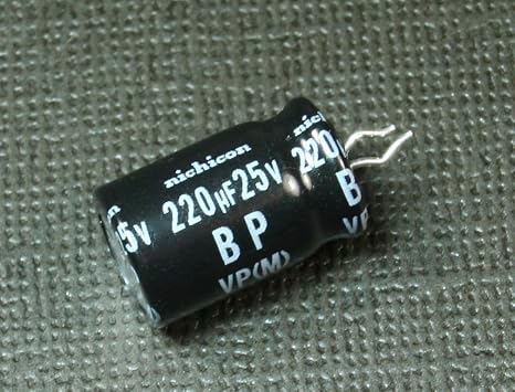 (FG #69) 4pcs Nichicon VP 220uF 25v Radial Electrolytic Capacitor BP NP Bi-Polar