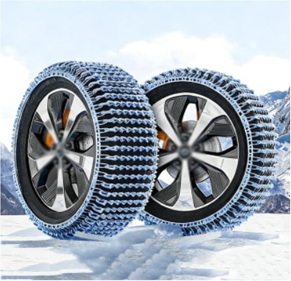 Tire Snow Chains,Ice Chains For Tires,Winter Tire Chain,For Light Truck, Suv, Cars, Pickups, 2 Pack Anti-Slip,Fit Tire Width 155-295mm(265/75R16)