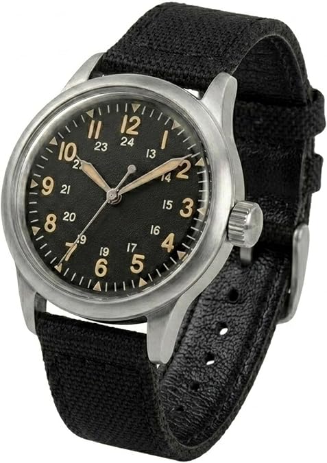 PRAESIDUS Jungle Field Watch for Men 34/38mm Military Field Watch, Assembled in USA with Japanese Meca-Quartz Movement