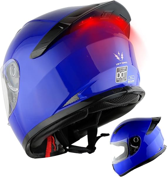 1Storm Youth Kids Motorcycle Full Face Helmet Street Bike Go Cart Karting BMX MX: B15