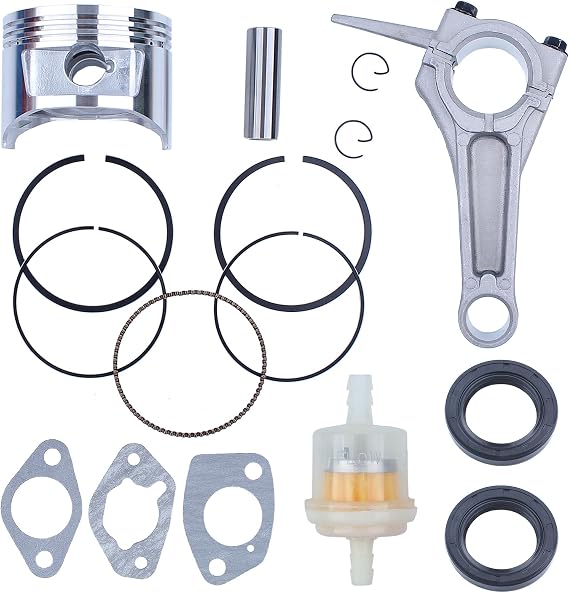 Adefol Generator Engine Connecting Rod 88mm Piston Ring Crankshaft Oil Seal Kit fit for Honda GX390 188F 13HP Motor Lawnmower Trimmer Replacement Parts for 13101-ZF6-W00 13010-ZF6-003
