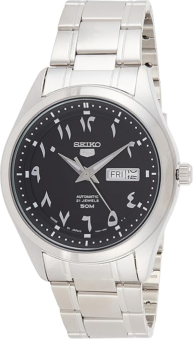 SEIKO 5 Automatic Black Eastern Arabic Dial Men's Watch SNKP21J1