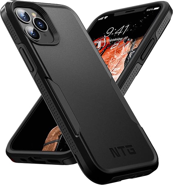 NTG [1st Generation Designed for iPhone 11 Pro Case, Heavy-Duty Tough Rugged Lightweight Slim Shockproof Protective Case for iPhone 11 Pro 5.8 inch, Black