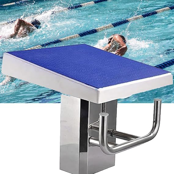 Pool Diving Platform, Heavy Duty Swimming Pool Diving Board for Current Pool and Competition, 600 pounds Diving Equipment for Competition,B