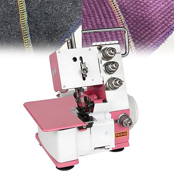 Serger Sewing Machine, Heavy Duty Four-Thread Overlocking Machine Metal Frame Overlock Machines with Led Light 1200 SPM for Both Domestic and Industrial Professional Sewing