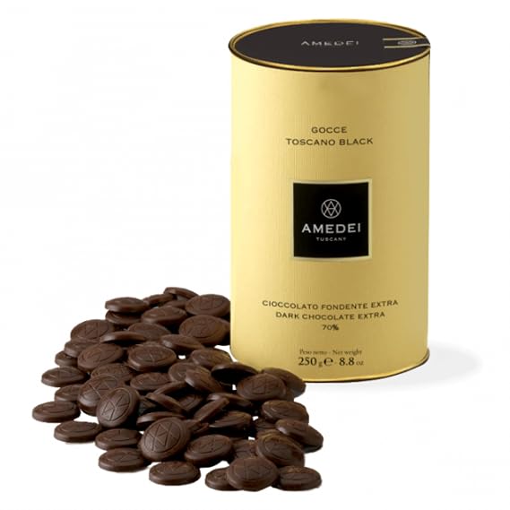 Amedei Gocce Toscano Black (Dark Chocolate) Chips 70%