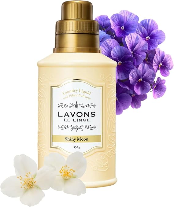 LAVONS Liquid Laundry Detergent Sensitive Skin with fabric Softener, Washing Detergent Safe for Kids & Pets, Laundry Soap Liquid with LAUNDRY Conditioner by Enzyme from Japan 29.9 Oz SHINY MOON