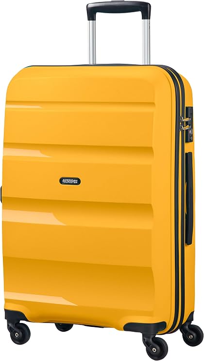 American Tourister Bon AIR - Spinner M, Suitcase, 66 cm, 57.5L, Yellow (Light Yellow)