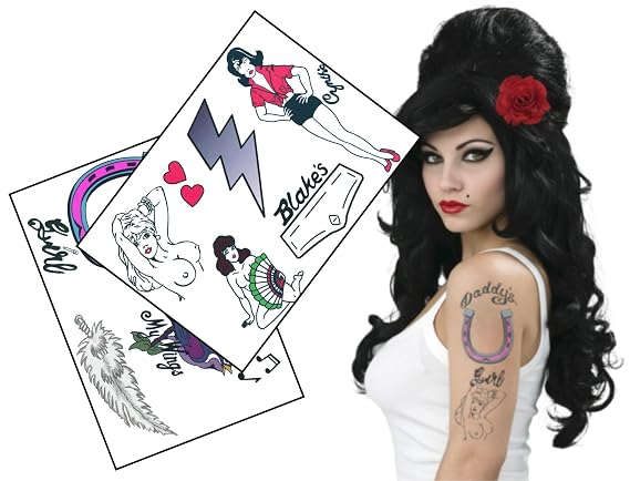Rehab inspired life-size fake tattoos