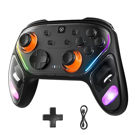 OLCLSS Wireless PC Controller for Gaming, K-Silver Hall Effect Joystick