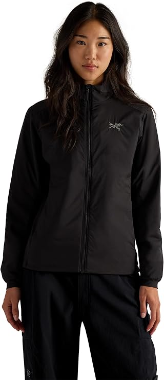Arc'teryx Atom Jacket Women's - Breathable Hybrid-Insulation All-Mountain Jacket - Redesign - Black, X-Small | Warm Yet Lightweight Synthetically Insulated Hiking Jackets for Women