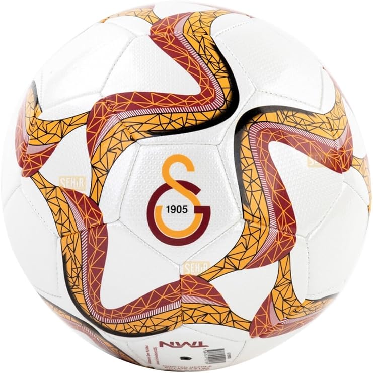 Galatasaray Wave Serisi Lisanslı 32 Panel Dikişli 5 Numaralı Parlak Futbol Topu