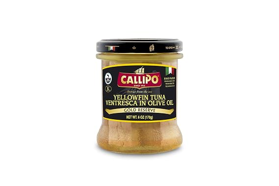 SOLID LIGHT TUNA BELLY IN OLIVE OIL (JAR) 6 Pack