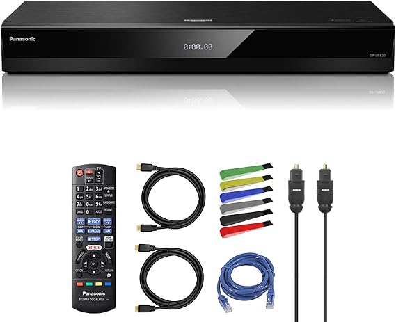 Panasonic DP-UB820-K HDR10+ 4K UHD Dolby Vision Network Bundle
