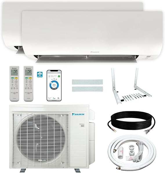 Daikin 24,000 BTU (9K + 18K) 21SEER2 Dual Zone Mini Split Air Conditioner