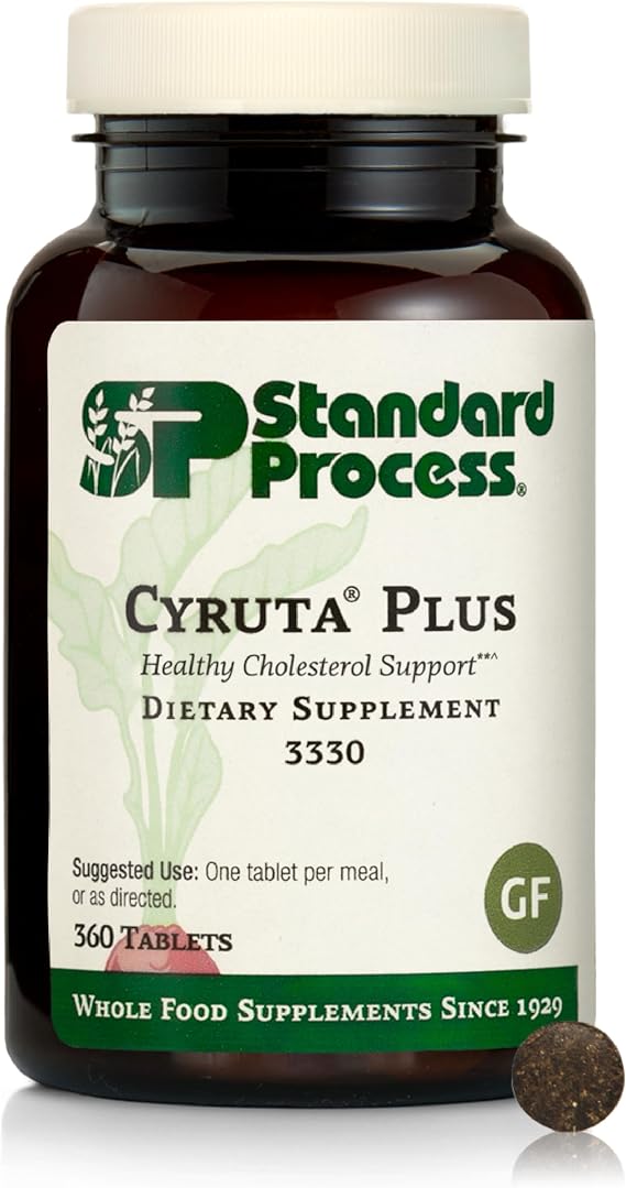 Standard Process Cyruta Plus, Circulation Support Supplement, 360 Tablets | Supplement for Capillary and Circulation Support, Aids Healthy Peripheral Circulation, Gluten-Free, Non-Dairy, Non-Soy