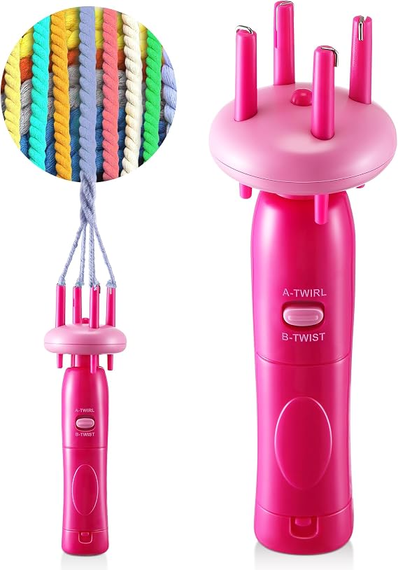 Cord Maker Portable Fringe Twister,Handheld Cording Maker Tool Needlepoint