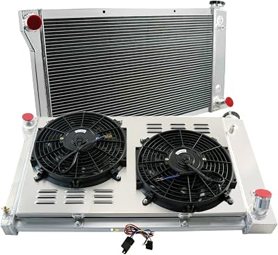 Aluminum Radiator For 1967-1972 Chevy GMC Blazer Jimmy CK Series C10 C20 C30 K10 K20 K30 Pickup Suburban Truck, 3 Rows Core Automotive RadiatorShroud FanRelay Kits