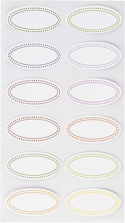 Sticko Color Oval Labels 52-72053