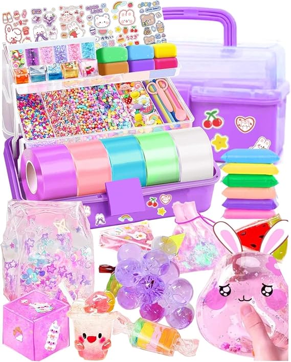ZiZa Nano Tape Bubble Kit for Kids, DIY Squishy Stress Ball Making Maker Kit, Birthday Gifts for 4 5 6 7 8 9 10 11 12 Year Old Girls Girl Grandkids, Kids Toys for Girls 4-6 6-8 7-8 8-10 10-12