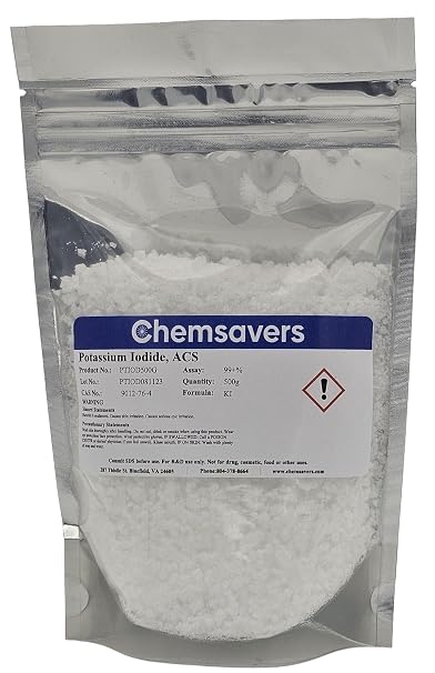 Potassium Iodide, ACS, 99+%, 500g
