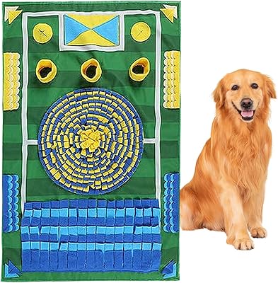 Snuffle Mat for Dogs, Slow Feeding Game Interactive Puzzle Dog Food Mat, Dog Snuffle Toy for Small Medium Large Breed Dogs Puppy Sniff Foraging Mats Mental Stimulation Treat Game, 25.9839.76 inch