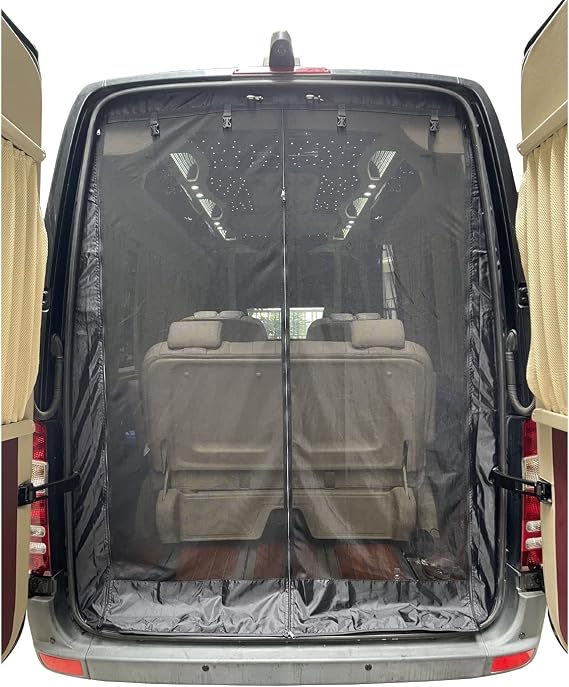 DOCA Insect Netting Mesh Mosquito Nets for Mercedes Sprinter Compatible with Vans and RV (Tailgate) - Rectangular, 75 inches x 63 inches