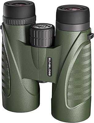 12x42 Binoculars for Adults, High Powered, BAK4 Prism, Waterproof Binoculars, Lightweight Binocular for Bird Watching, Hunting, Travel, Stargazing Cruise Green