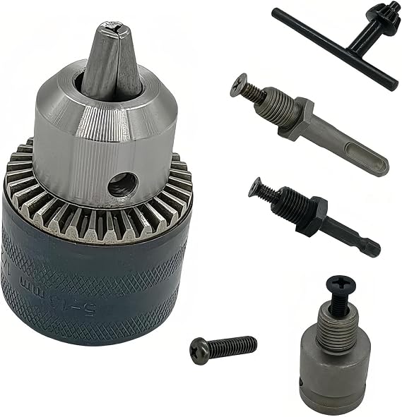 48-66-5185 Chuck Keyless 1/2-20UNF Fits to 5378-20 5378-21 5381-20 5381-22 Dewalt 584925-02 Makita Bosch Hitachi Metabo Skil 1608571048 Tool Hammer 1/2 Drill Chuck