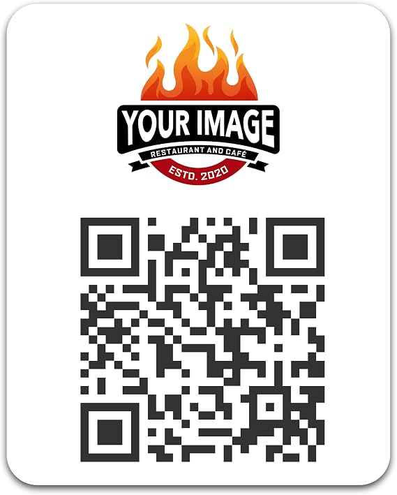 Custom QR Code Stickers (Upload Your Own Image) Personalized QR Code Labels - Made in The USA (15 Stickers)